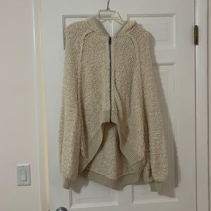 Free people fuzzy hoody size large